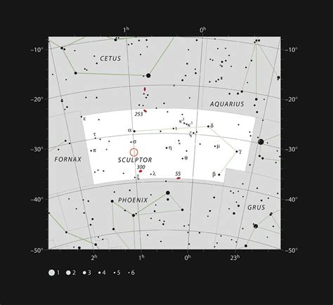 Location of the Sculptor dwarf galaxy | ESO