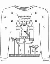 Free Ugly Christmas Sweater Coloring Pages Printable sketch template