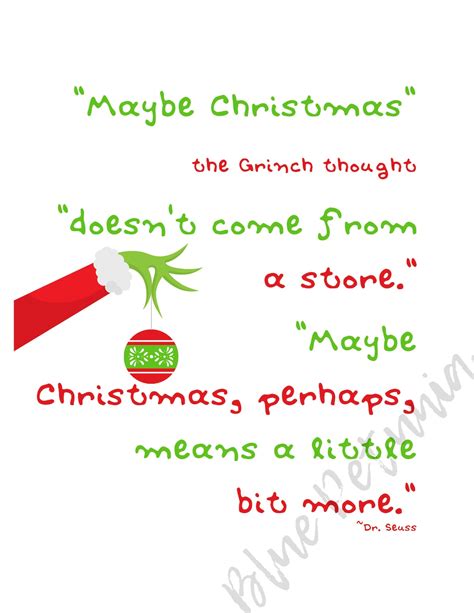 How the Grinch Stole Christmas Quote Printable 8x10 - Etsy