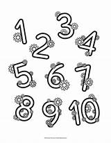 Printable Number Coloring Pages For Early Learners sketch template