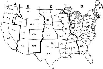 Time Zone Map Usa Black And White – Map With States