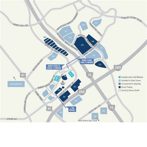 Truist Field Parking Map