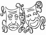 Mask Coloring Page – ColoringMecom sketch template