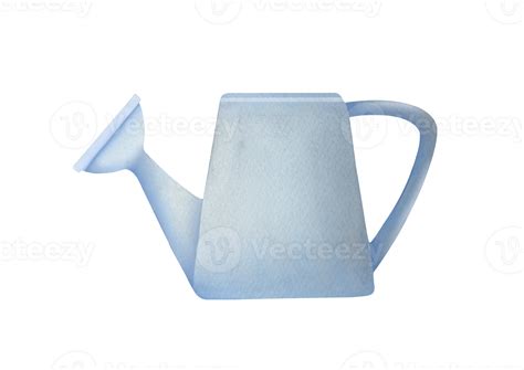 clip art watercolor Gardening metal Tools, watering can Isolated on transparent background ...
