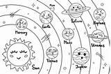 Solar System And Coloring Pages sketch template