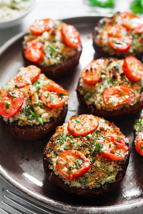 Portobello Mushrooms Stuffed with Garlic Herb Butter — Eatwell101