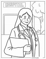 Doctor Nurse Coloring Pages20  Free Printable coloring pages Cute sketch template