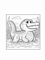 Alligator Printable Coloring Pages sketch template