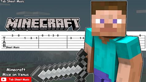 Minecraft - Mice On Venus (C418) Guitar Tutorial - Tab Sheet Music