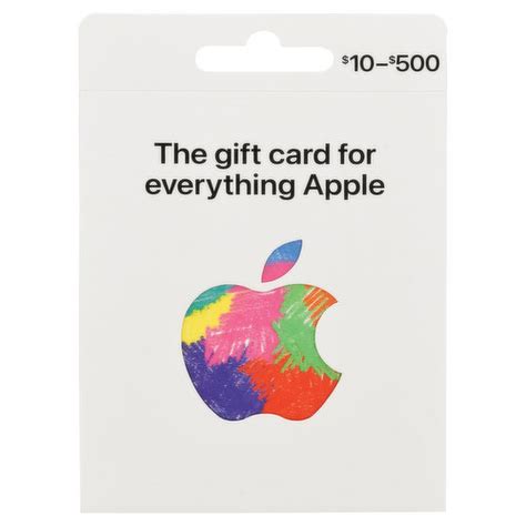 Apple Gift Card, $10-$500