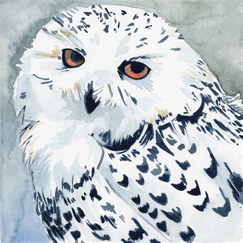 Snowy Owl Painting by Sean Parnell