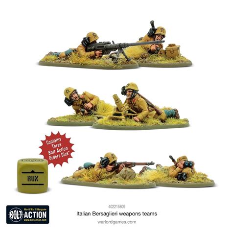 Italian Bersaglieri weapons teams Bolt Action