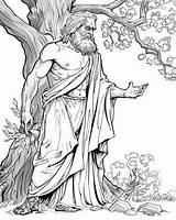 Zeus Coloring Pages  Greek Mythology sketch template