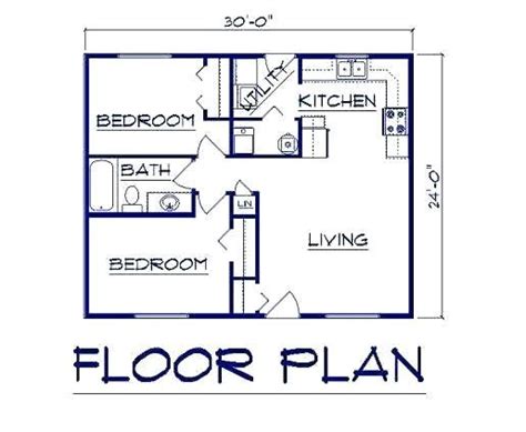 Garage Conversion ADU Floor Plan - Accessory Dwelling Unit Floor Plan | 20x30 house plans, Small ...