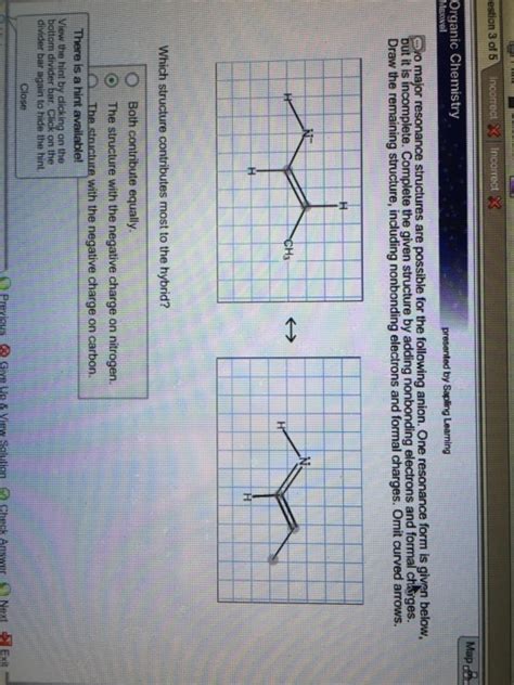 Solved How major resonance structures are possible for the | Chegg.com