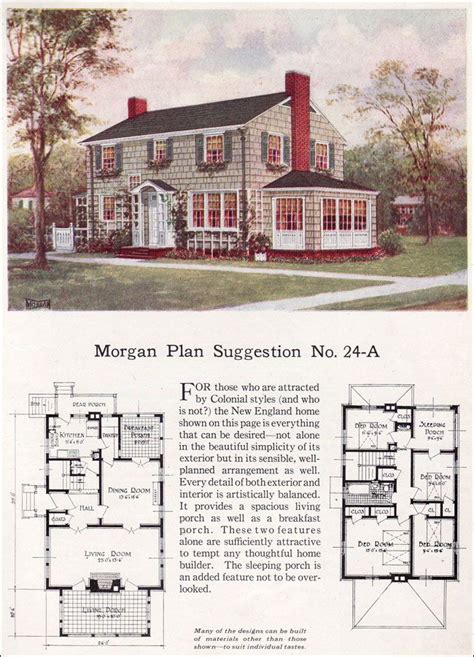 Historic Colonial House Plans - Apartment Layout