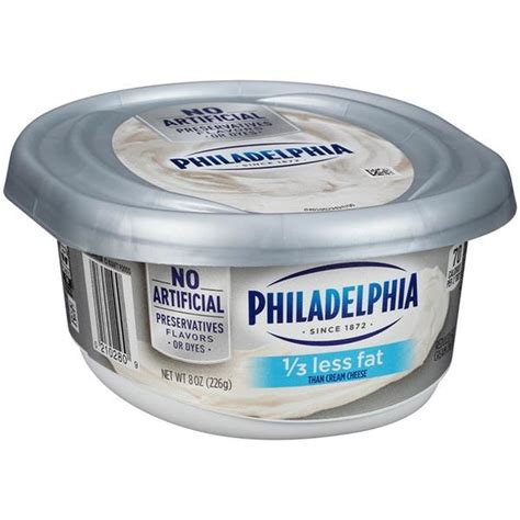 Philadelphia Plain Reduced Fat Cream Cheese Spread (8 oz) from Hy-Vee - Instacart