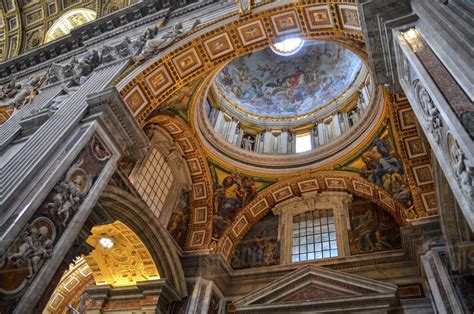 St Peter's Basilica in Rome, Italian Renaissance architecture, and UNESCO world heritage site ...