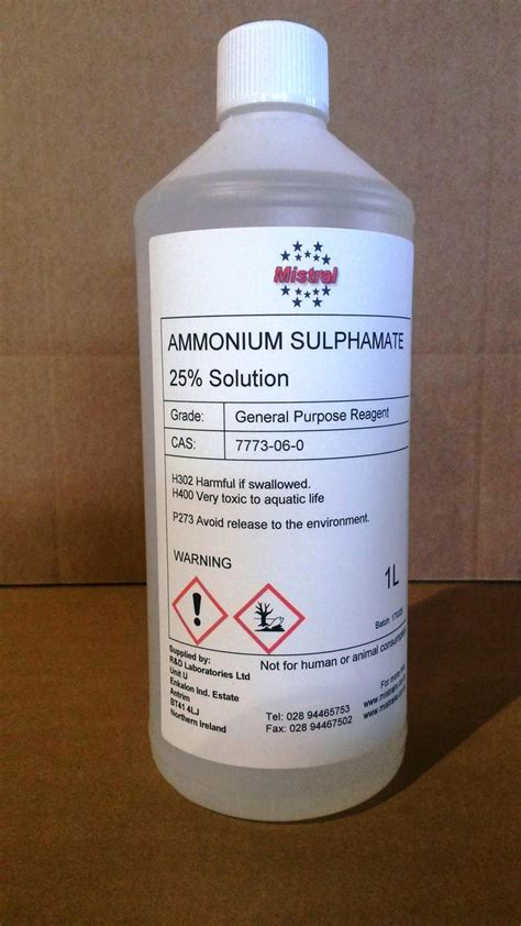 Buy 25% Ammonium Sulphamate (Sulfamate) solution online UK & Ireland – Mistral Cleaning Products