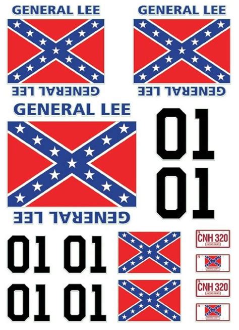 General Lee Vinyl Sticker Sheet 7x5inches | Etsy | Vinyl sticker sheets, Decal printer, General lee