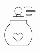 Valentines Day Love Perfume coloring Page  Free Printable Coloring Pages sketch template