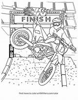 Dirt Bike Coloring Page sketch template