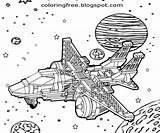 Coloring Pages Of Space Shuttle sketch template