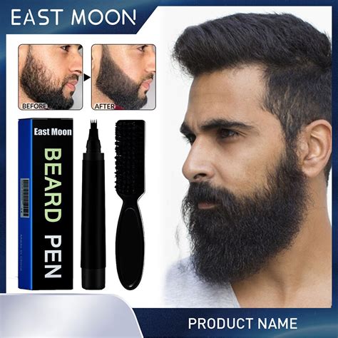 Men Beard Hair Filler Pen With Brush Male Waterproof Hair Repair ...