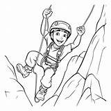 Premium Vector  Cute Boy Climbing On A cliff sketch sketch template
