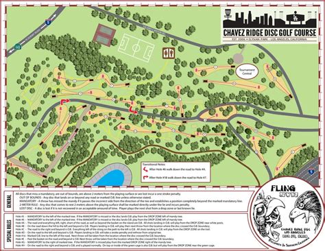 Course Map I made for a tournament at my local course this weekend. (OC) : discgolf