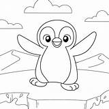 Penguin Coloring Pages sketch template