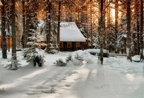 Photographer: Evgenij Kurenkov | Casas de invierno, Casas de troncos, Cabaña bosque