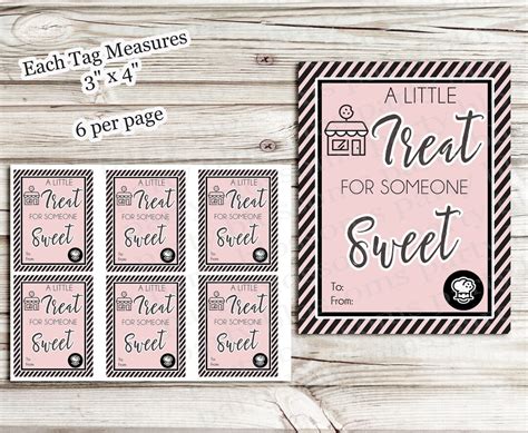 INSTANT DOWNLOAD Printable Treat Tags 3.5x4 A - Etsy