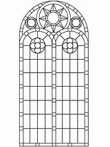 Stained Glass Coloring Pages  Free Printable For Kids sketch template