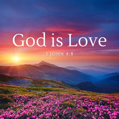 1 John 4:8 God is Love Bible Verse