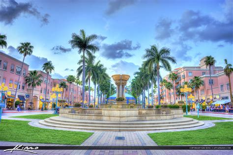 Mizner Park Boca Raton Water Fountain