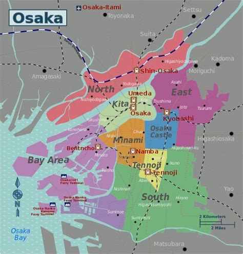 File:Osaka City Map.svg - #city #FileOsaka #Mapsvg #osaka | Osaka, Kyoto japan travel, Osaka castle