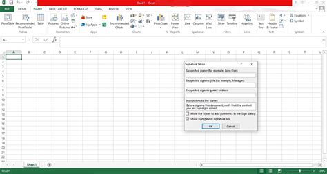 Sign Excel Document with Digital Signature