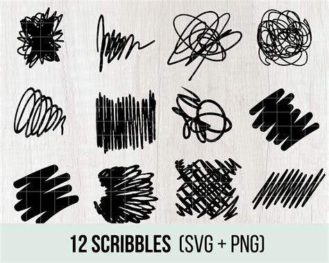 Hand Drawn Scribble Clipart, Doodle, Commercial Use, Digital Download, Vector Graphics - Etsy