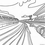 Race Track Coloring Page 52663 41659 sketch template