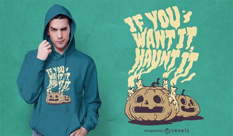 Halloween Pumpkin Ghosts T-shirt Design Vector Download
