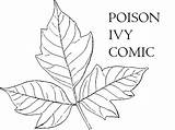 Poison Ivy Plant Coloring Pages Sketch Template Page sketch template