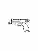 Gun coloring pages sketch template