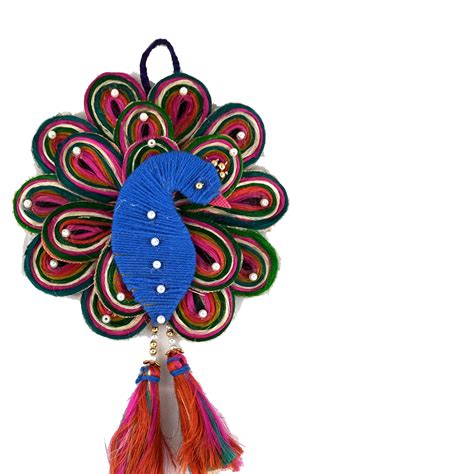 Round Tapestries Jute Peacock Handmade Wall Hanging, Size: C-10 ",L- 10 " at Rs 250/piece in ...