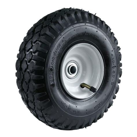 Martin Wheel 274407 10 in. 410-350-4 Stud Tread Offset Hub Hand Truck Wheel - Walmart.com ...