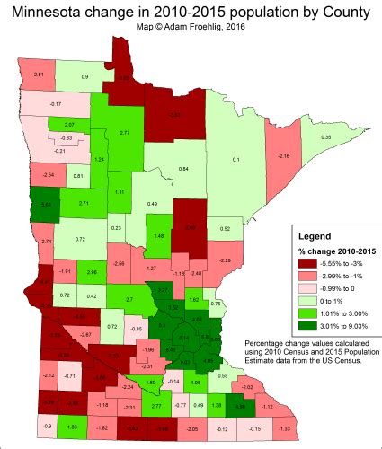 Map Monday: Population Growth in Minnesota Counties | streets.mn