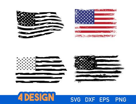 Distressed American Flag SVG Cricut