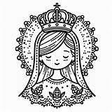 Mary Queen Of May Crowning coloring Page  Download Print Or Color sketch template