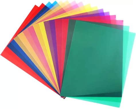 16 PACK LIGHT Gels Colored Overlays Transparency Color Film Plastic Sheets $18.19 - PicClick
