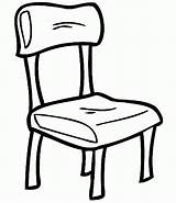 Free Chair To Color Coloring Page  Printable Pages For Kids sketch template